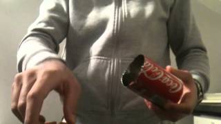 faire un cendrier  Bricolage canette de soda [upl. by Woolson448]