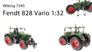 Wiking 7345  Fendt 828 Vario 132 [upl. by Israeli]