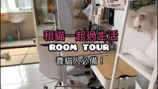 和貓一起過生活，是貓房也是我的房間，養貓人必備物品有那些？Room Tour貓房開箱中 [upl. by Juli]