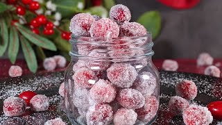 Meilleures friandises pour les vacances  Bonbons aux fruits  Canneberges givrées ♥ [upl. by Karlene]