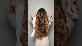 Socks VS Scrunchies🤔 🔥 longhair beautifulcurls hairhack beauty hairstyle hair hairtutorial [upl. by Vedis]