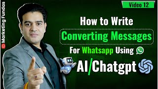 How To Write Converting Messages For WhatsApp Using ChatGPT AI Tool  whatsappmessages chatgpt [upl. by Adnamaa]