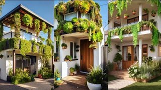 Single Story House with Stunning Hanging Plants Elevate Your Space Hanging Plant Designs for Home [upl. by Oirretna]