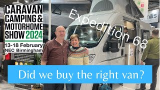 NEC Camping Caravan amp Motorhome Show  did we buy the right van [upl. by Ecire]