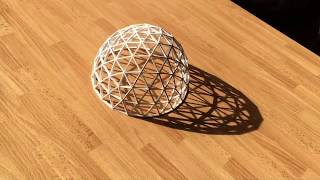 Ogival Geodesic Dome  3D Printing [upl. by Aerdnod]