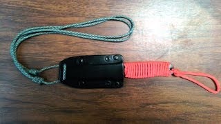 HOMEMADE WEAPONS HOW TO friction sheath for neck knife PVC [upl. by Analla]