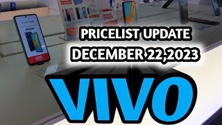 VIVO PRICES UPDATE VIVO Y17SY27Y36Y02 SERIESV29e5GV295G [upl. by Aprilette497]