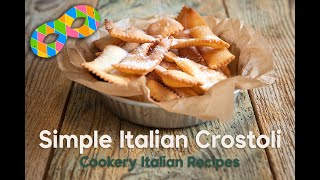 ASMR Simple And Easy Italian Crostoli Recipes  Ricetta Semplice Per I Crostoli Italiani [upl. by Laemsi976]