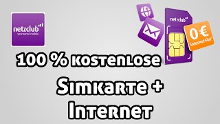 Simkarte  Internet 100 kostenlos  Netzclub Simkarte Review HD DeutschGerman  MrTechCommander [upl. by Alrak856]