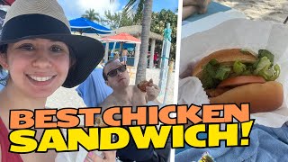 WONDER OF THE SEAS COCOCAYS BEST CHICKEN SANDWICH [upl. by Haon139]