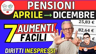 ✅ PENSIONI da Aprile ➔ AUMENTI facili INPS da 136 a 401€ ❗DIRITTI INESPRESSI MINIME INVALIDI SOCIALI [upl. by Nodnal]