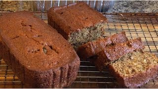 MOIST How To make Banana Nut Bread [upl. by Sherer643]