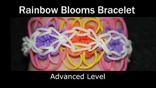 Rainbow Loom® Rainbow Blooms Bracelet [upl. by Assenad]