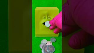 100 rupees Indian coin eating face Bank🏦  viral demonic face money collect hc900 funny shorts [upl. by Bogosian]