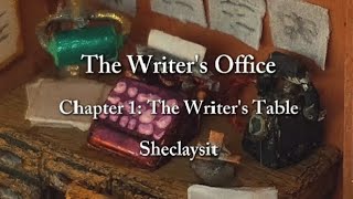 I made a miniature writers desk for my miniature matchbox office  Chapter 1 The Writers Desk [upl. by Pauli]