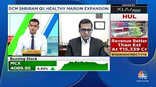 DCM Shriram Q1 FY 25 results announced  Insights by Amit Agarwal ED amp Group CFO  CNBC TV18 [upl. by Asikal]