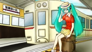 初音ミクがカントリー・ロードで京王線の駅名を唄う  Keiountry Roads [upl. by Repsag]