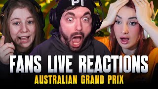 Fans Live Reactions to the 2024 Australian Grand Prix [upl. by Ydur]