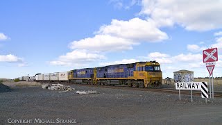 6MP4 Pacific National TOLL Container Train With Two NR Class Locomotives 1272024  PoathTV [upl. by Nasah250]