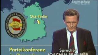 Tagesschau vom 9 November 1989 [upl. by Hermia]