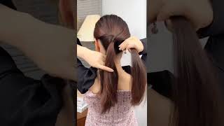 Ponytail hair tutorial ponytail hairstyles tutorial girl viralvideo shorts [upl. by Katie]