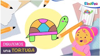 ¡Dibujemos una Tortuga Fácil y Divertida paso a paso 🐢🎨  Nineilustra [upl. by Donella350]