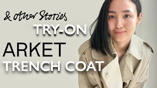 ARKET TRENCH COAT  ampOTHERSTORIES tryon  AUTUMN BASICS 2021  Scandinavian Style [upl. by Ordisy]