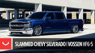 Slammed Chevy Silverado  Vossen HF65 [upl. by Searle]