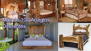 Recamaras Con Arreglos y Acabados Rusticos Fabricados con Madera [upl. by Aital]