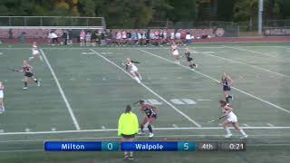 MHS Girls Varsity Field Hockey vs Walpole  October 16th 2024 [upl. by Bremen]