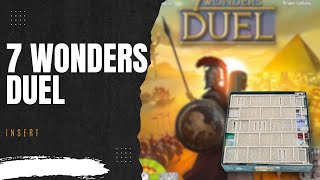 7 Wonders Duel  board game insert including expansions [upl. by Ynes561]