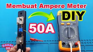 Membuat Ampere meter Digital 50A sendiri hanya 2 komponen [upl. by Cece]