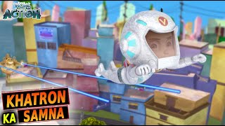 Vir Vs Robot Fight  Vir Robot Boy  Khatron Ka Samna  S2  243  Hindi Cartoons For Kids  Action [upl. by Naehgem]