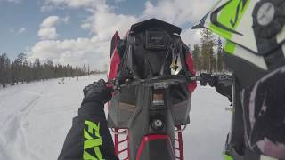 Polaris PRO RMK 850 2019 Hard Packed Snow Wheelies [upl. by Yhtuv]