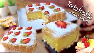 TORTA CREMOSA AL LIMONE 🍋 senza cottura🍋 FACILE E VELOCE [upl. by Fabrienne134]