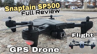 Snaptain SP500 Budget GPS Drone Review and Flight Test [upl. by Trace477]