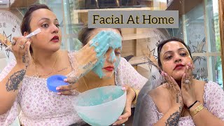 How To Do Facial At Home 🏡  Easy Step in Hindi NISHALAMBHA 9818485930 [upl. by Sausa835]