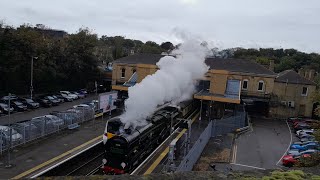 Rebuilt Merchant Navy 35028 Clan Line at Chatham [upl. by Ecallaw945]