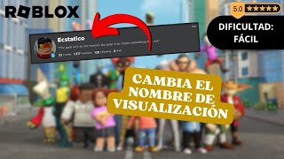 🆔 Cómo Modificar tu Nombre de Visualización en Roblox [upl. by Jayson]