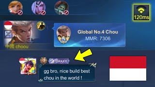 I PLAY CHOU IN INDONESIA SERVER AND MET BRAXY braxy is back [upl. by Adnek]