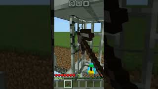 I Saved Cute Parrot From The Prison 🤗minecraft shorts [upl. by Dao]