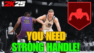 These STRONG HANDLE SECRETS are GAME CHANGING in NBA 2K25 EASIEST BLOWBYS AND ANKLE BREAKERS [upl. by Ahsienal]