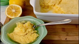 One Handed Baker  SelfSaucing Lemon Pudding [upl. by Silvan]