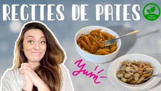 RECETTES DE PÂTES VEGAN  OPTION VÉGÉTARIENNES  CHAMPIGNONS ET MEXICAINES comfyfood [upl. by Lait]