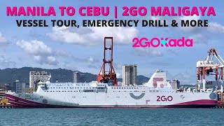 Manila to Cebu Philippines via Ferry  2GO Maligaya Barko Vlog  Philippines Travel [upl. by Germin]