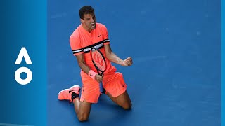 Grigor Dimitrov v Andrey Rublev match highlights 3R  Australian Open 2018 [upl. by Einnaf]