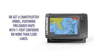 Fish Finder Lowrance HOOK2 4X 4 inch with Bullet Skimmer Transducer Electronics [upl. by Trever]