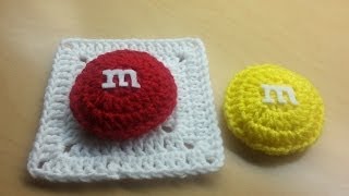 How to Crochet a Granny Square  MampM Granny Square [upl. by Drofniw]