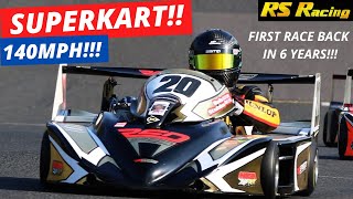 Rob Stubbs  250 Superkart  Round 1  Oulton Park 12th to 5th place First race back in 6 years [upl. by Jehiel766]