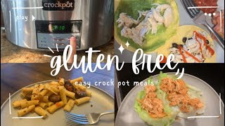 Gluten Free Crockpot Dinners  3 easy healthy recipes for busy gluten free people [upl. by Thordia599]